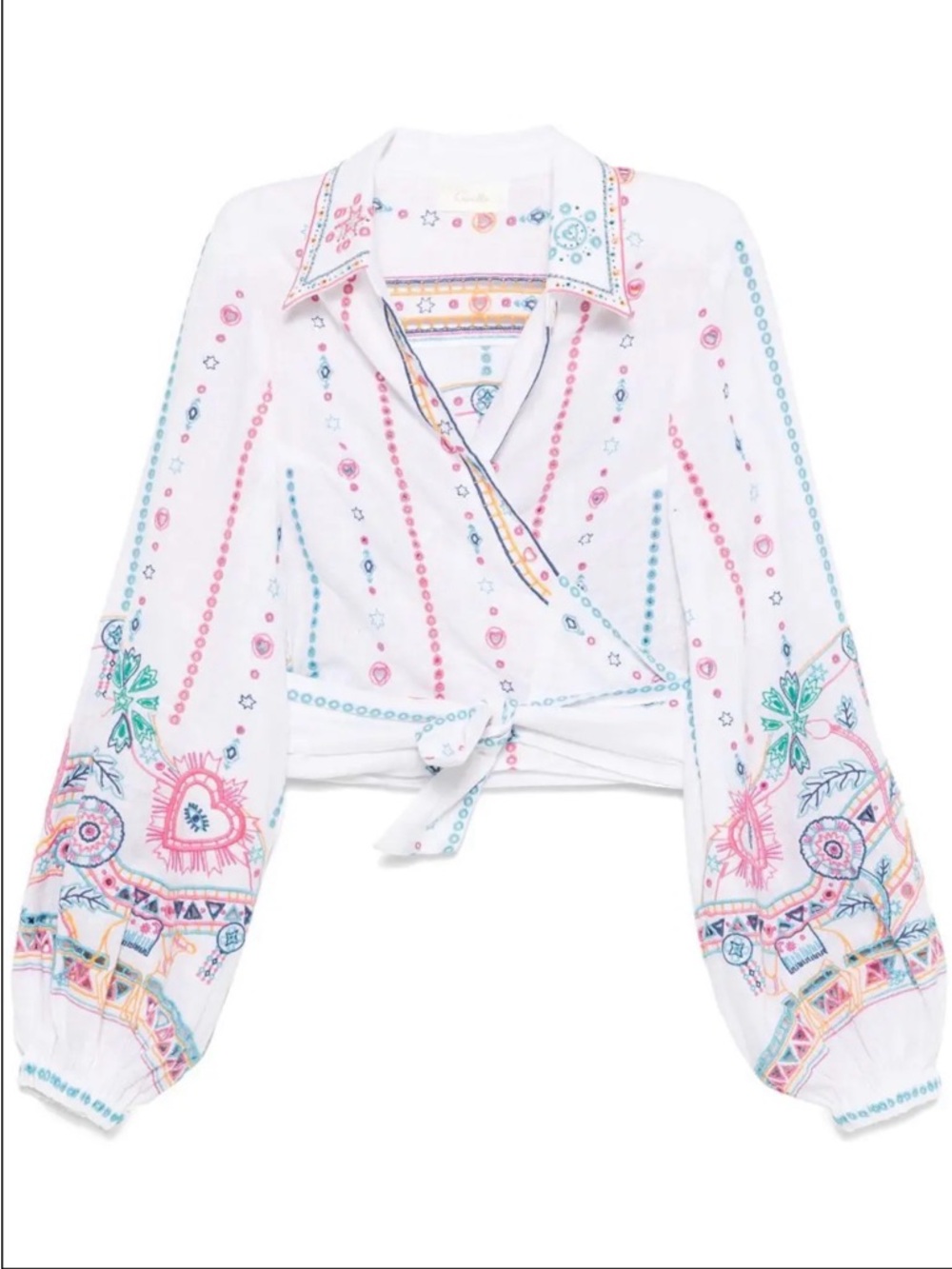 CAMILLA
Cropped Wrap Shirt